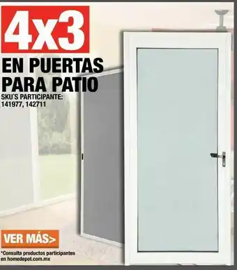 The Home Depot Puertas para patio oferta