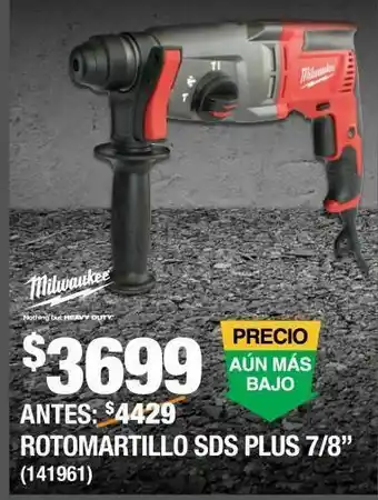 The Home Depot Rotomartillo sds plus 7/8"milwaukee oferta