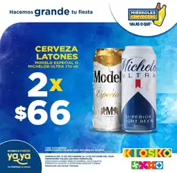 Kiosko Modelo Especial o Michelob Ultra oferta