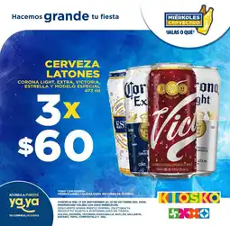 Kiosko Cerveza Latones oferta