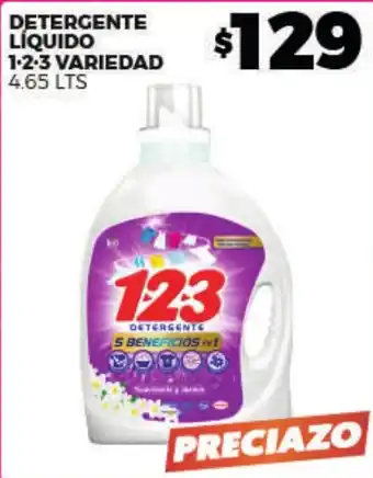 Merco 123 detergente liquido 1-2-3 variedad oferta