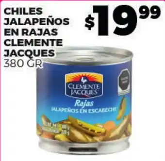 Merco Clemente Jacques chiles jalapeños en rajas oferta