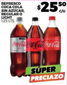 Merco Coca Cola sin azúcar, regular o light oferta