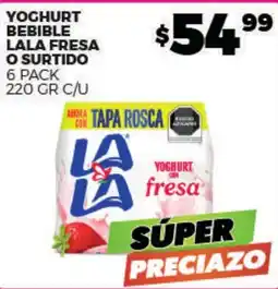 Merco lala yoghurt bebible fresa oferta