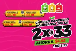 Merco Ponderosa chorizo ranchero oferta