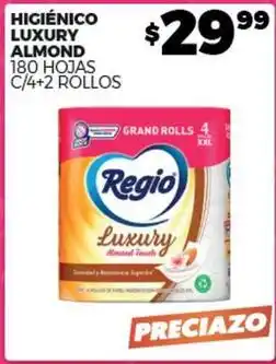 Merco Regio - higiénico luxury almond oferta