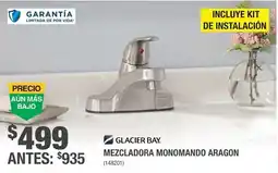 The Home Depot Glacier Bay Mezcladora Monomando Aragon oferta