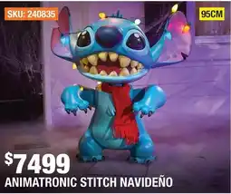 The Home Depot Animatronic Stitch Navideño oferta