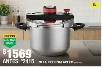 Olla presion acero