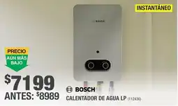 The Home Depot Bosch calentador de agua lp oferta