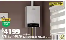 The Home Depot CaloRex calentador de agua lp oferta