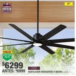The Home Depot Home Decorators Collection Ventilador Kensgrove II Negro oferta
