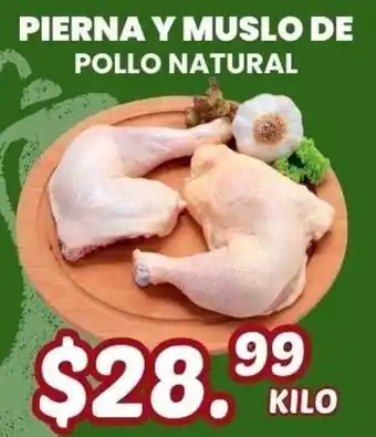 Guajardo Pierna y muslo de pollo natural oferta