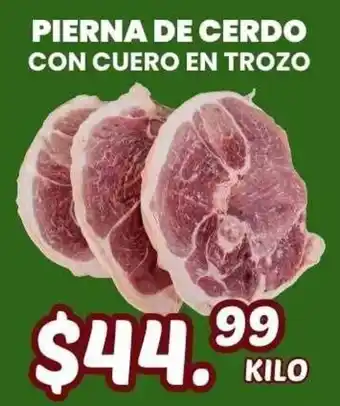 Guajardo Pierna de cerdo con cuero en trozo oferta