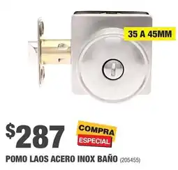The Home Depot Pomo Laos Acero Inox Baño oferta