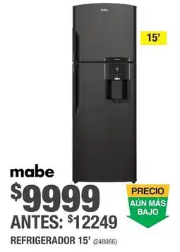 The Home Depot mabe refrigerador 15' oferta