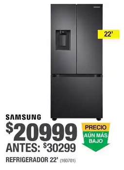 The Home Depot Samsung refrigerador 22' oferta