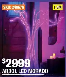 The Home Depot Arbol Led Morado oferta