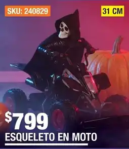 The Home Depot esqueleto en moto oferta