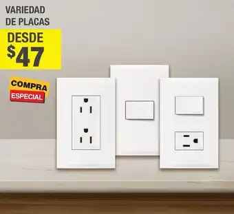 Variedad de placas