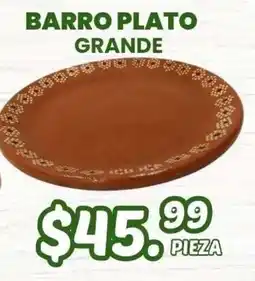 Guajardo barro plato grande oferta