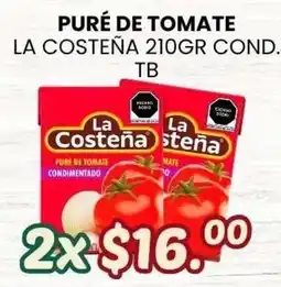 Guajardo La Costeña puré de tomate condimentado oferta