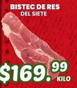 Guajardo Bistec de res del siete oferta