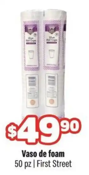 Smart & Final Vaso de foam oferta