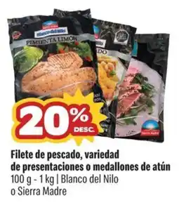 Smart & Final Blanco del Nilo Filete de pescado, variedad de presentaciones o medallones de atún oferta