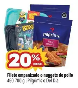 Smart & Final Pilgrim's o Del Dia filete empanizado o nuggets de pollo oferta