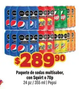 Smart & Final Paquete de sodas multisabor, con Squirt o 7Up oferta
