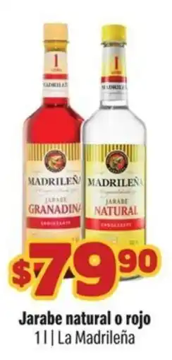 Smart & Final La Madrileña jarabe natural o rojo oferta