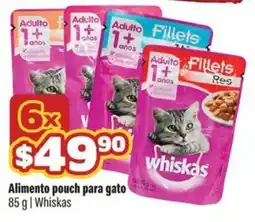Smart & Final whiskas Alimento pouch para gato oferta
