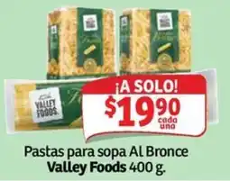 Soriana Mercado Valley Foods Pastas para sopa AL Bronce oferta