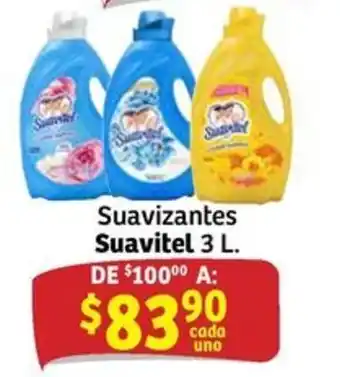 Soriana Mercado Suavitel Suavizantes 3 L. oferta