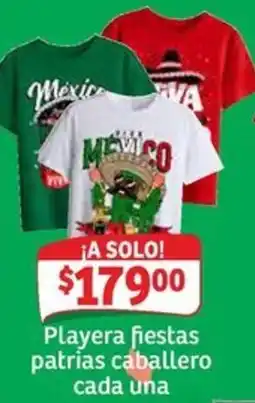 Soriana Mercado Playera fiestas patrias caballero oferta
