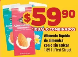 Smart & Final First Street Almondmil oferta