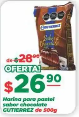 Super Gutiérrez Gutierrez harina para pastel sabor chocolate oferta