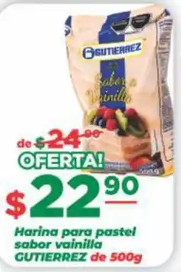 Super Gutiérrez Gutierrez harina para pastel sabor vainilla oferta