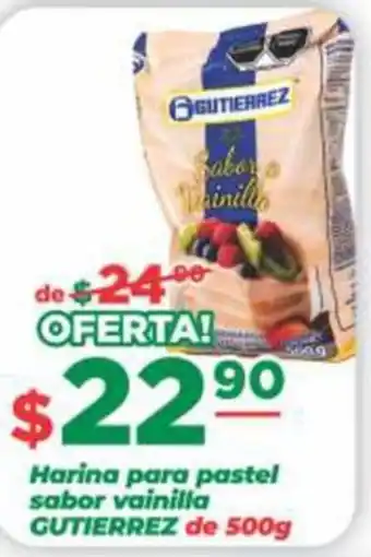 Super Gutiérrez Gutierrez harina para pastel sabor vainilla oferta
