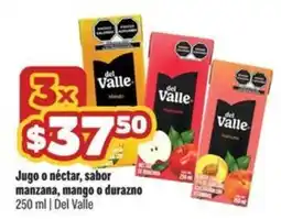 Smart & Final del Valle Jugo o néctar, sabor manzana, mango o durazno oferta