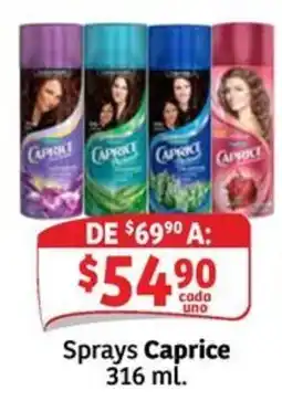 Soriana Mercado Sprays Caprice oferta
