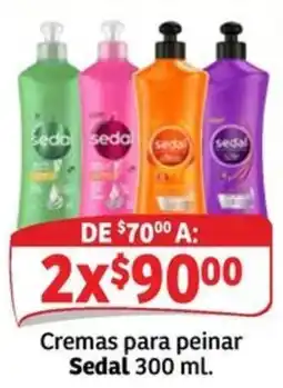 Soriana Mercado Sedal cremas para peinar oferta