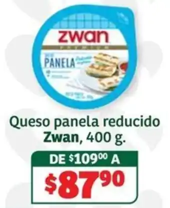 Soriana Súper Zwan queso panela reducido oferta