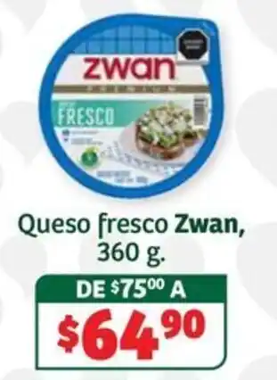 Soriana Súper Zwan queso fresco oferta