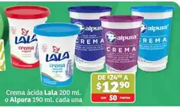 Soriana Súper Lala crema o Alpura crema oferta