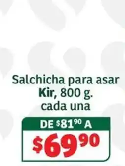 Soriana Súper Kir salchicha para asar oferta