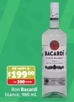 Soriana Súper Ron Bacardí blanco oferta