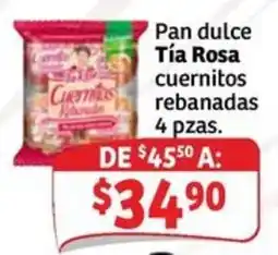 Soriana Mercado Pan dulce Tía Rosa cuernitos rebanadas oferta
