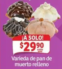 Soriana Mercado Variedad de pan de muerto relleno oferta